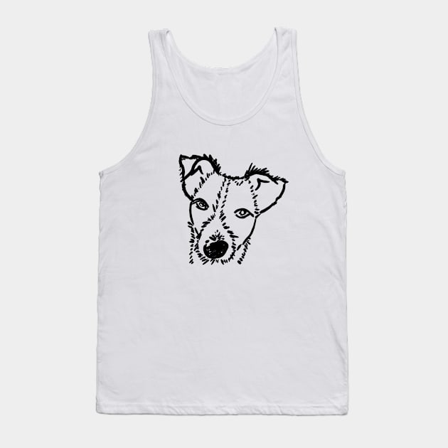 Jack Russell Terrier Tank Top by Hot-Mess-Zone